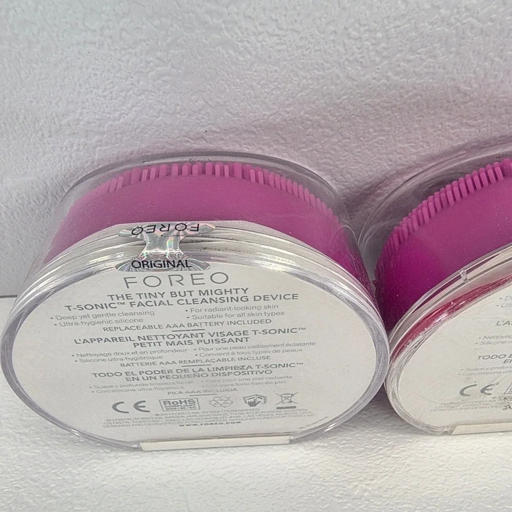 2 Pk Foreo Luna Play Plus Purple Tiny But Mighty Facial Cleansing Device Travel